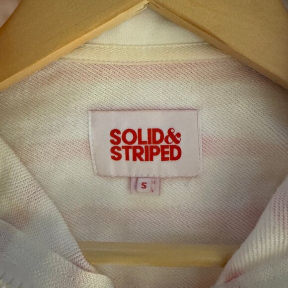 New Solid & Striped red striped half zip pull over, size S - Picture 4 of 4